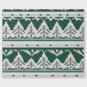 Oogverblindend druk groen en wit cadeaupapier (Vlak)