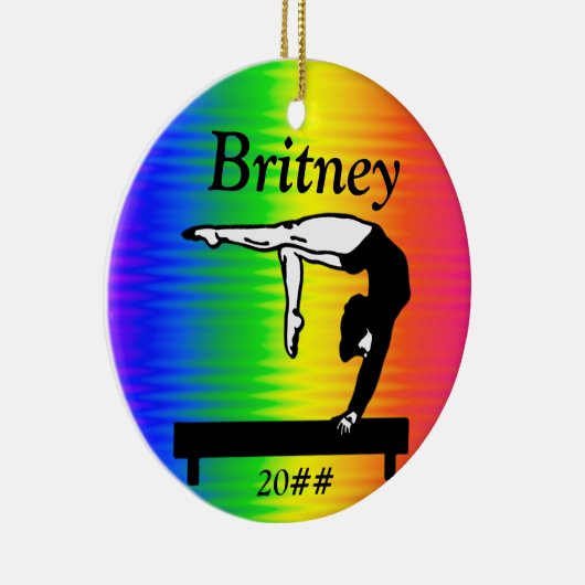 OOGVERBLINDEND GEPERSONALISEERD GYMNASTIEK ORNAMEN KERAMISCH ORNAMENT (Rechts)