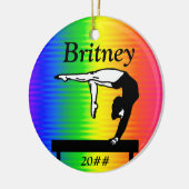 OOGVERBLINDEND GEPERSONALISEERD GYMNASTIEK ORNAMEN KERAMISCH ORNAMENT (Links)