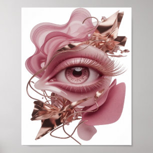 Oogverblindend Goud ABSTRACTE KUNST Abstract ontwe Poster