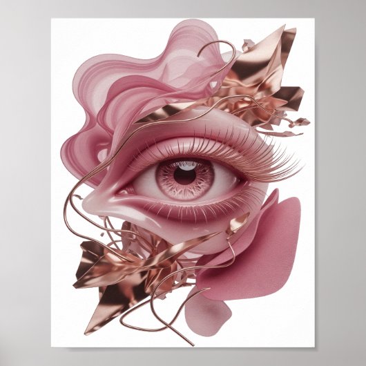 Oogverblindend Goud ABSTRACTE KUNST Abstract ontwe Poster (Voorkant)