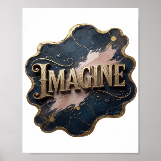 Oogverblindend Goud IMAGINE Poster (Voorkant)