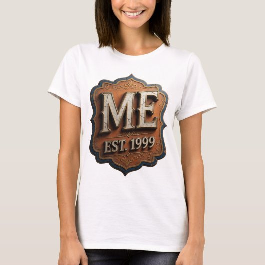 Oogverblindend Goud ME EST 1999 Design T-shirt (Voorkant)