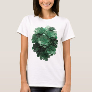 Oogverblindend groen ABSTRACTE KUNST Artistiek mot T-shirt