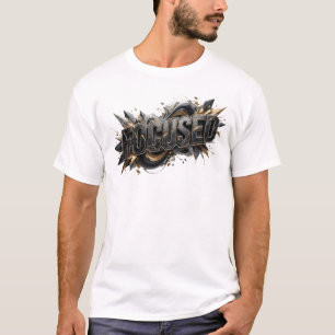 Oogverblindend Kleurrijk GECONTREERD Tekstontwerp T-shirt