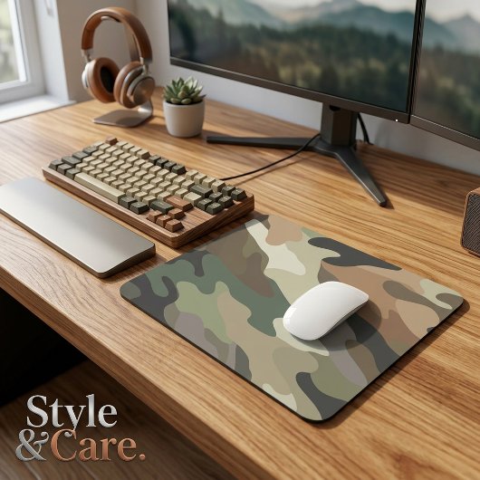 Oogverblindend Modern Camouflagepatroon Muismat