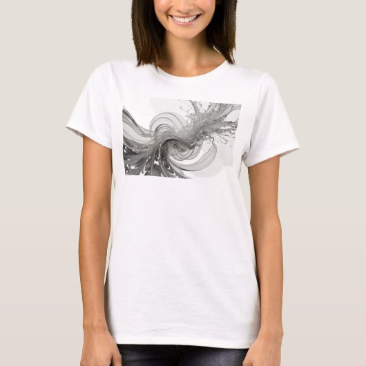 Oogverblindend rode ABSTRACTE KUNST Kunstprint T-shirt (Voorkant)