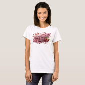 Oogverblindend rode BRUNCH LIFE Slogan T-shirt (Voorkant volledig)