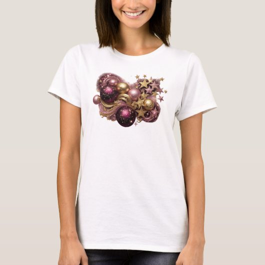 Oogverblindend rode CHRISTMAS MAGIC T-shirt (Voorkant)