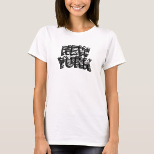 Oogverblindend Rode NEW YORK Slogan T-shirt
