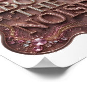 Oogverblindend Roze BOVEN DE RUIS Poster (Hoek)
