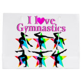 OOGVERBLINDEND ROZE IK HOU VAN GYMNASTIEK ONTWERP GROOT CADEAUZAKJE (Achterkant)