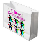 OOGVERBLINDEND ROZE IK HOU VAN GYMNASTIEK ONTWERP GROOT CADEAUZAKJE (Voorkant Gekanteld)