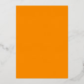 Oogverblindend Roze Oranje Scriptie Bruiloft Moder Folie Uitnodiging (Achterkant)