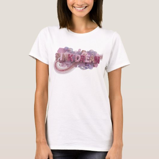 Oogverblindend Roze ROZE DROOM Statement T-shirt (Voorkant)