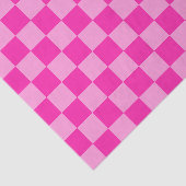 Oogverblindend roze schaakbord tissuepapier (Detail)