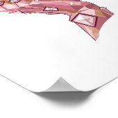 Oogverblindend zilver ABSTRACTE KUNST Statement De Poster (Hoek)