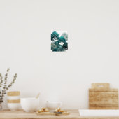 Oogverblindend Zilver ONZICHTBARE BOMEN Poster (Keuken)