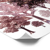 Oogverblindend zilver ROZE BOOM BOS Poster (Hoek)