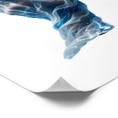 Oogverblindend zilver WATER MAGIC Slogan ontwerp Poster (Hoek)
