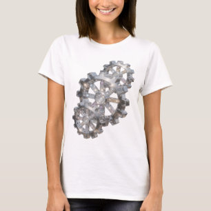 Oogverblindend Zilveren ABSTRACTE KUNST Modeprint T-shirt