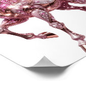 Oogverblindend Zilveren UNICORN Design Poster (Hoek)