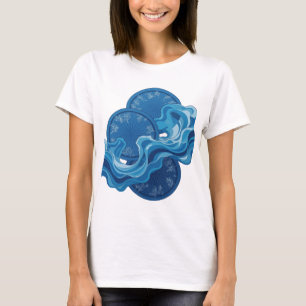 Oogverblindend zilveren WINTER WONDERLAND ontwerp T-shirt