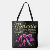 OOGVERBLINDENDE 50E VERJAARDAG GEPERSONALISEERDE C TOTE BAG (Voorkant)