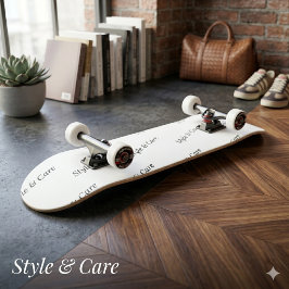 Oogverblindende aangepaste merknaam tekstpatroon Z Persoonlijk Skateboard