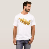 Oogverblindende ABSTRACTE BLOEMKUNST T-shirt (Voorkant volledig)