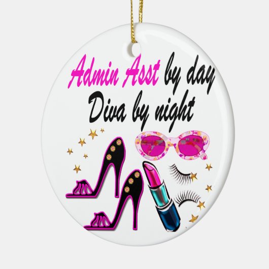 OOGVERBLINDENDE ADMIN ASST DIVA KERAMISCH ORNAMENT (Links)