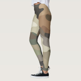 Oogverblindende camouflageprint stijlvol leggings