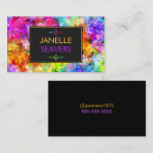 oogverblindende Chakra-kleuren Visitekaartje (Voorkant / Achterkant)