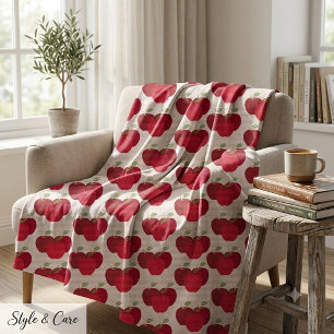 Oogverblindende Fruit Appel Print Unieke Stof