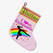 OOGVERBLINDENDE GEPERSONALISEERDE GYMNAST KERSTKOU GROTE KERSTSOK (Voorkant (Hangend))