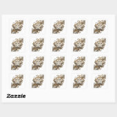 Oogverblindende gouden abstracte gift sticker (Vel)