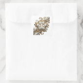 Oogverblindende gouden abstracte gift sticker (Tas)