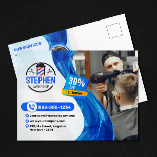 Oogverblindende Kapperszaak Kapper Haarstylist Briefkaart