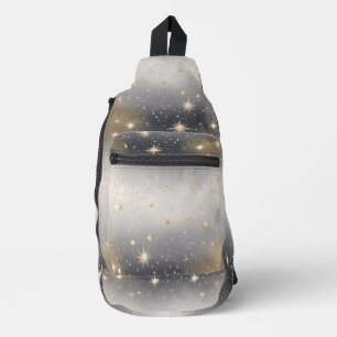 oogverblindende metalen sprankelzak sling bag