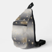 oogverblindende metalen sprankelzak sling bag (Rechterhoek)