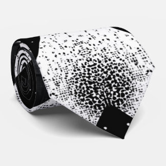 Oogverblindende monochrome stippel abstracte halsd stropdas