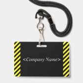 Oogverblindende "OFFICIËLE BEZOEKER!" Badge (Achterkant met lanyard)