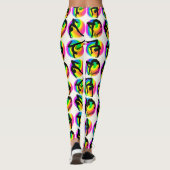 OOGVERBLINDENDE REGENBOOG WERVELT GYMNASTIEK LEGGI LEGGINGS (Achterkant)