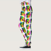 OOGVERBLINDENDE REGENBOOG WERVELT GYMNASTIEK LEGGI LEGGINGS (Links)