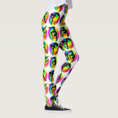 OOGVERBLINDENDE REGENBOOG WERVELT GYMNASTIEK LEGGI LEGGINGS (Rechts)