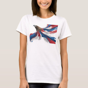 Oogverblindende Rode Abstracte Adelaar Maatwerk Cr T-shirt