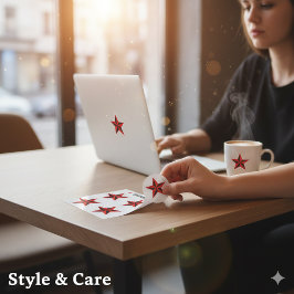 Oogverblindende ster mark sticker set in vier veld