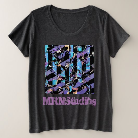 Oogverblindende T-shirt in plusmaten (Design voorkant)