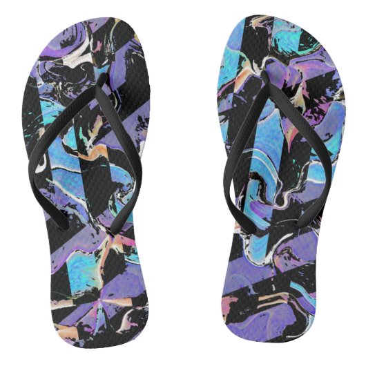Oogverblindende teenslippers (Voetbed)