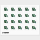 Oogverblindende zilveren abstracte gift sticker (Vel)